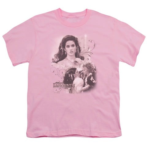 Labyrinth-Sarah Short Sleeve Youth 18-1 Tee- Pink - Medium