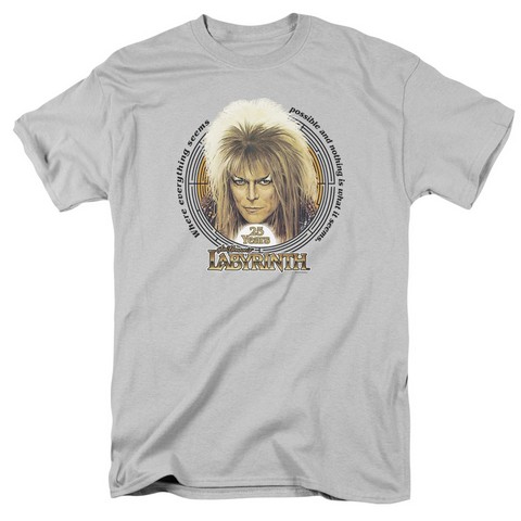 Labyrinth-25 Years Short Sleeve Adult 18-1 Tee- Silver - 2X