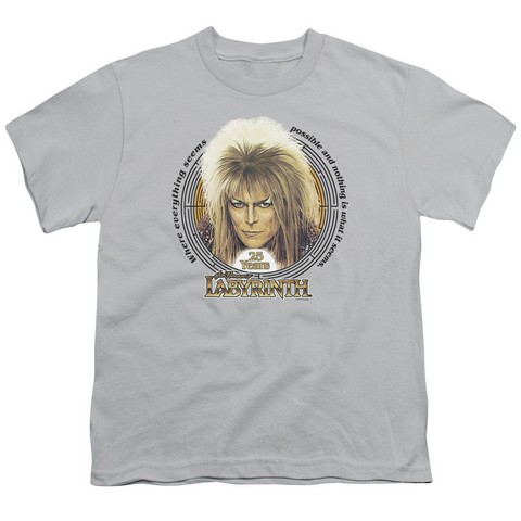 Labyrinth-25 Years Short Sleeve Youth 18-1 Tee- Silver - XL