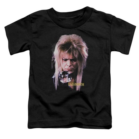 Labyrinth-Goblin King Short Sleeve Toddler Tee- Black - Large 4T