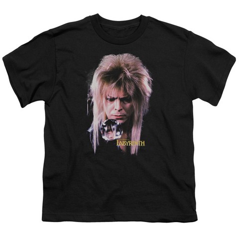Labyrinth-Goblin King Short Sleeve Youth 18-1 Tee- Black - XL