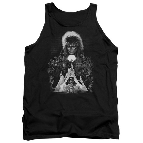 Labyrinth-Castle Adult Tank Top- Black - 2X