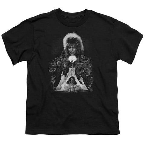 Labyrinth-Castle Short Sleeve Youth 18-1 Tee- Black - Medium