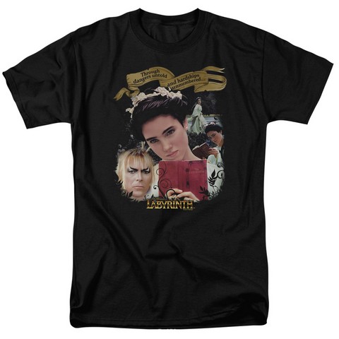 Labyrinth-Dangers Untold Short Sleeve Adult 18-1 Tee- Black - Medium