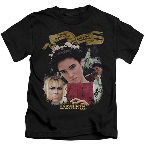 Labyrinth-Dangers Untold Short Sleeve Juvenile 18-1 Tee- Black - Medium 5-6