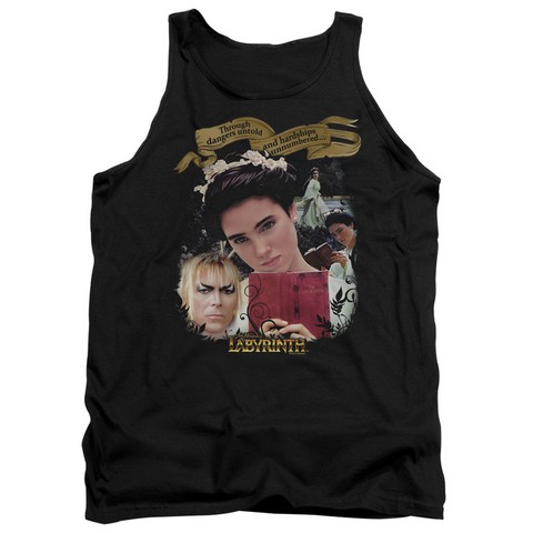Labyrinth-Dangers Untold Adult Tank Top- Black - 2X
