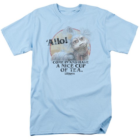 Labyrinth-Tea Short Sleeve Adult 18-1 Tee- Light Blue - 2X