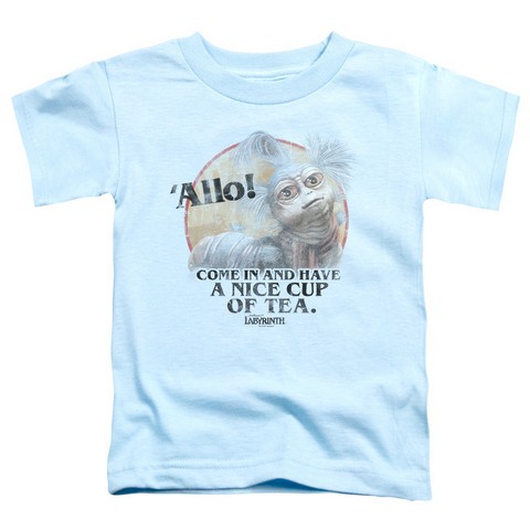 Labyrinth-Tea Short Sleeve Toddler Tee- Light Blue - Small 2T