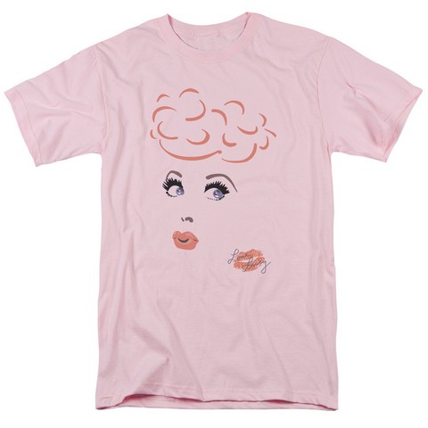 Lucy-Eyelashes Short Sleeve Adult 18-1 Tee- Pink - Small