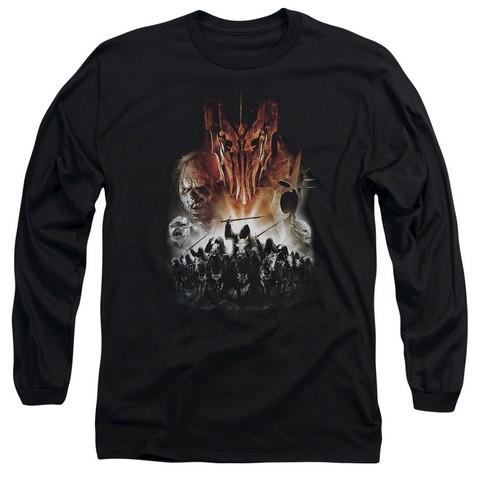 Lor-Evil Rising Long Sleeve Adult 18-1 Tee- Black - XL