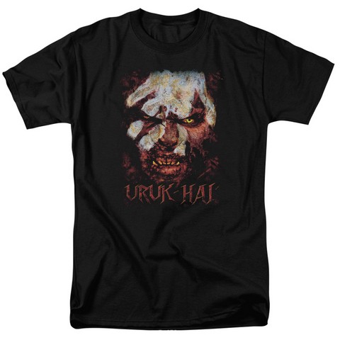Lor-Uruk Hai Short Sleeve Adult 18-1 Tee- Black - Medium