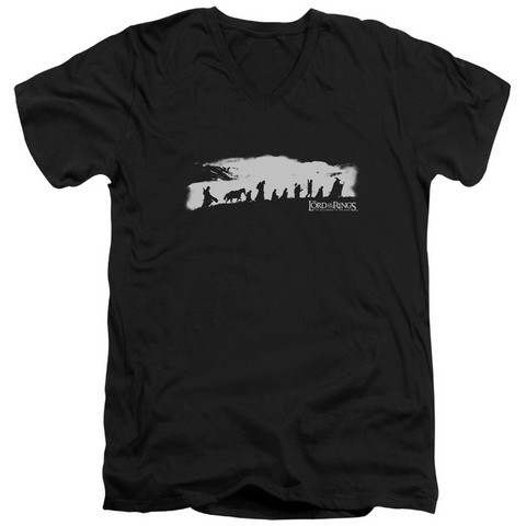 Lor-The Fellowship Short Sleeve Adult V-Neck 30-1 Tee - Black - Medium