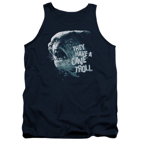 Lor-Cave Troll Adult Tank Top- Navy - Small