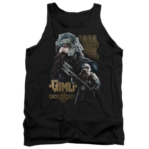 Lor-Gimli Adult Tank Top- Black - 2X