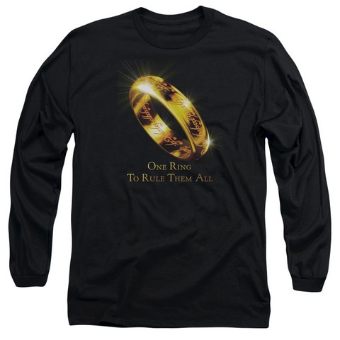 Lor-One Ring Long Sleeve Adult 18-1 Tee- Black - Medium