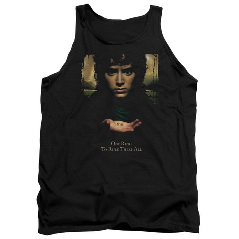 Lor-Frodo One Ring Adult Tank Top- Black - Small
