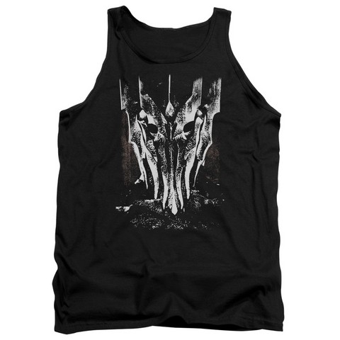 Lor-Big Sauron Head Adult Tank Top- Black - Small