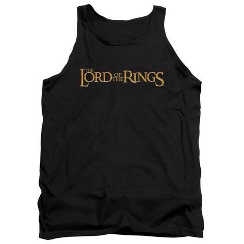 Lor-Lotr Logo Adult Tank Top- Black - Large