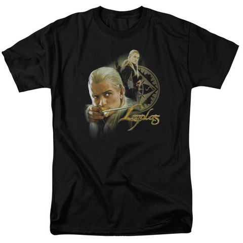 Lor-Legolas Short Sleeve Adult 18-1 Tee- Black - 3X