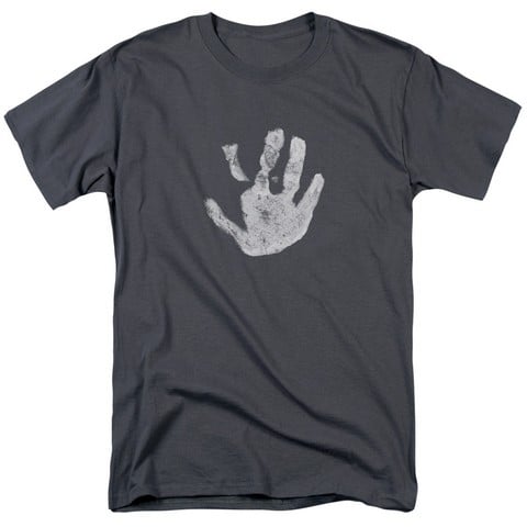 Lor-White Hand Short Sleeve Adult 18-1 Tee- Charcoal - XL