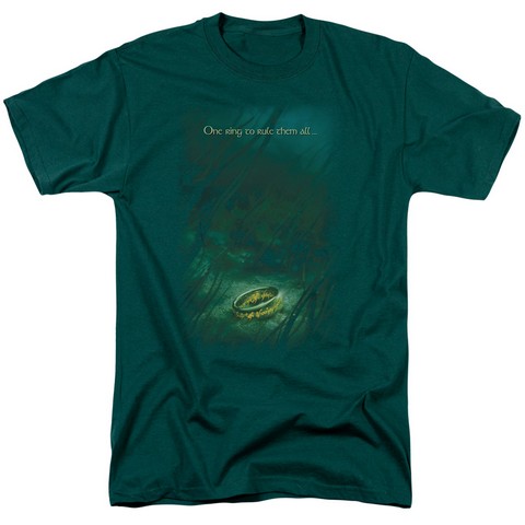 Lor-Lost Ring Short Sleeve Adult 18-1 Tee- Hunter Green - XL
