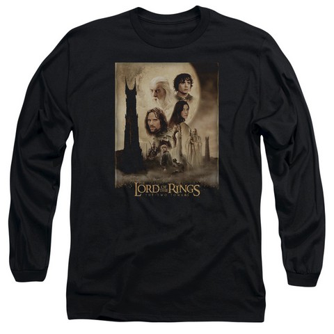 Lor-Tt Poster Long Sleeve Adult 18-1 Tee- Black - Small