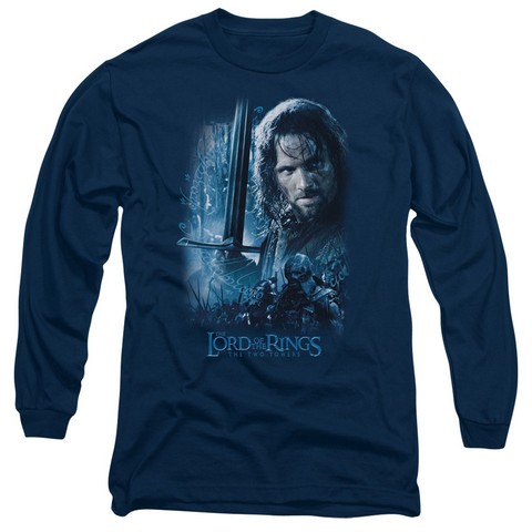 Lor-King In The Making Long Sleeve Adult 18-1 Tee- Navy - Large