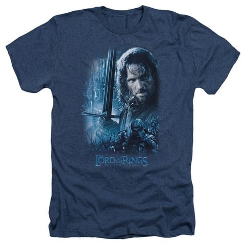 Lor-King In The Making Adult Heather Tee- Navy - XL