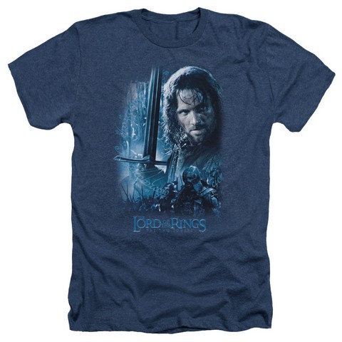 Lor-King In The Making Adult Heather Tee- Navy - 2X