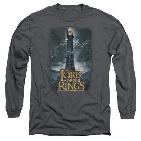 Lor-Always Watching Long Sleeve Adult 18-1 Tee- Charcoal - Medium