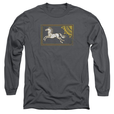 Lor-Rohan Banner Long Sleeve Adult 18-1 Tee- Charcoal - 2X