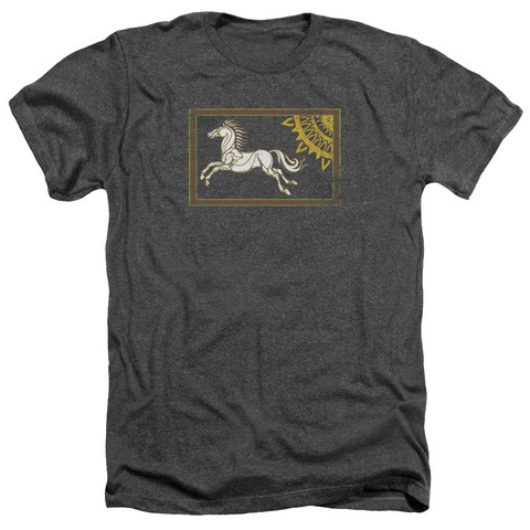 Lor-Rohan Banner Adult Heather Tee- Charcoal - Small