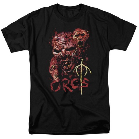 Lor-Orcs Short Sleeve Adult 18-1 Tee- Black - Large