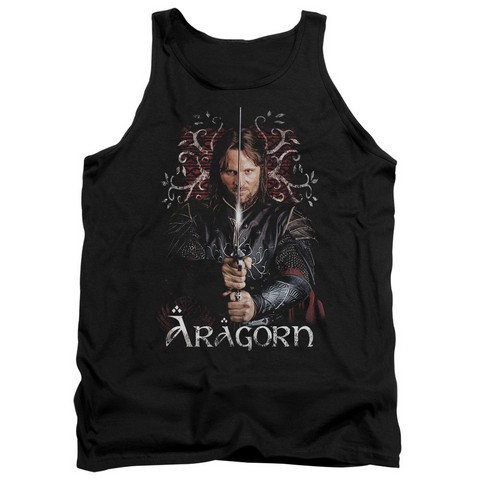 Lor-Aragorn Adult Tank Top- Black - Medium