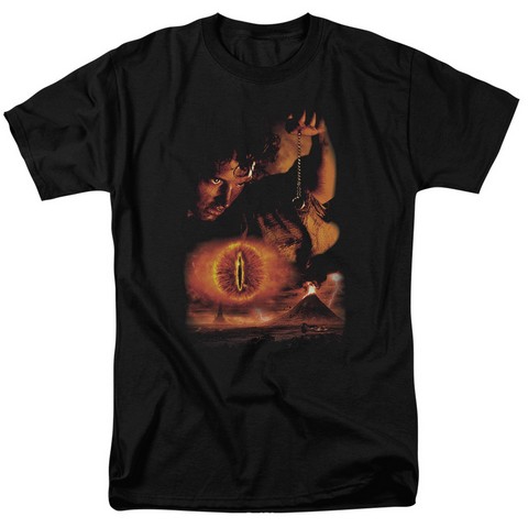 Lor-Destroy The Ring Short Sleeve Adult 18-1 Tee- Black - Large