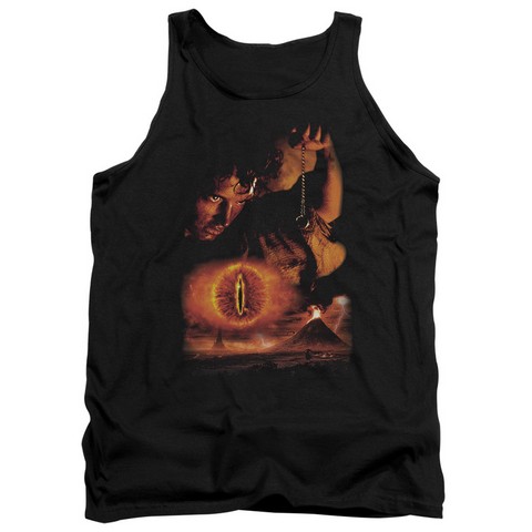 Lor-Destroy The Ring Adult Tank Top- Black - Large