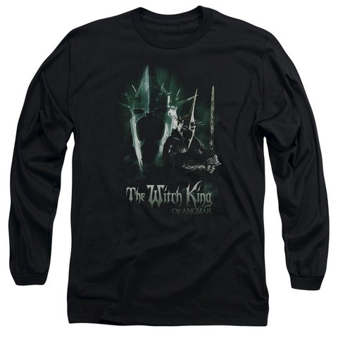 Lor-Witch King Long Sleeve Adult 18-1 Tee- Black - Small