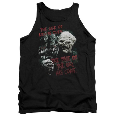 Lor-Time Of The Orc Adult Tank Top- Black - Medium
