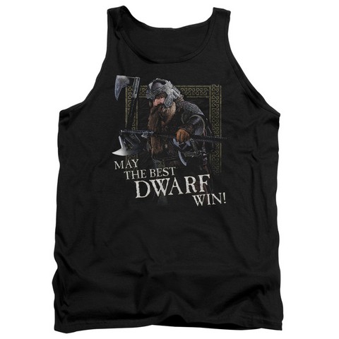 Lor-The Best Dwarf Adult Tank Top- Black - 2X