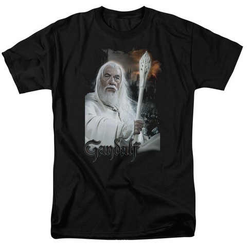 Lor-Gandalf Short Sleeve Adult 18-1 Tee- Black - Small