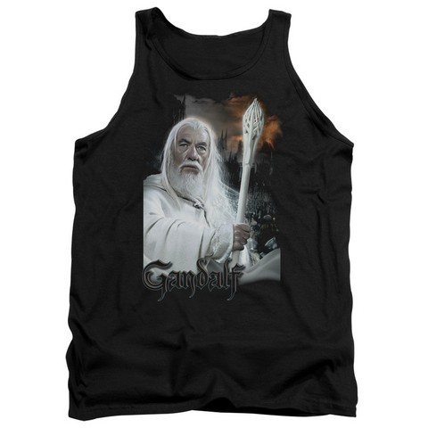 Lor-Gandalf Adult Tank Top- Black - Small