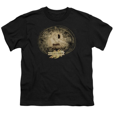 Mirrormask-Sketch Short Sleeve Youth 18-1 Tee, Black - Large