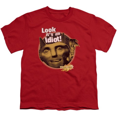 Mirrormask-Riddle Me This Short Sleeve Youth 18-1 Tee- Red - Large