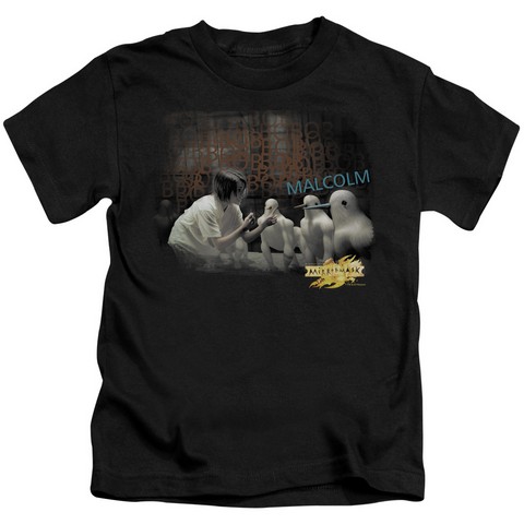 Mirrormask-Bob Malcolm Short Sleeve Juvenile 18-1 Tee, Black - Large 7