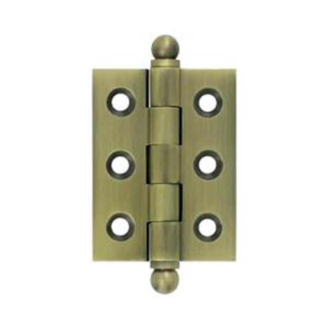 Deltana CH2015U5 2 x 1.5 in. Hinge with Ball Tips- Antique
