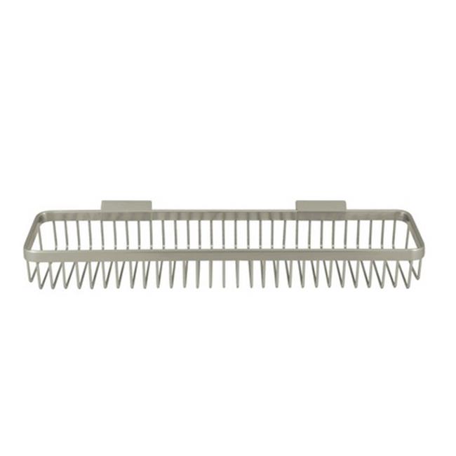 Deltana WBR1851U15 18 in. Rectangular Wire Basket- Satin Nickel - Solid Brass