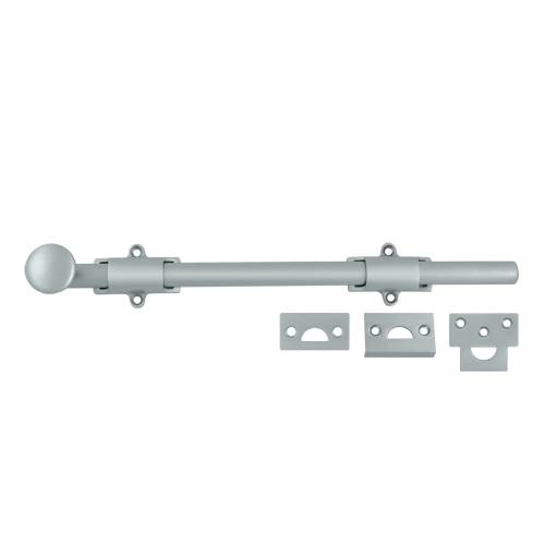 12SB26D 12 in. Heavy Duty Surface Bolt, Satin Chrome - Solid