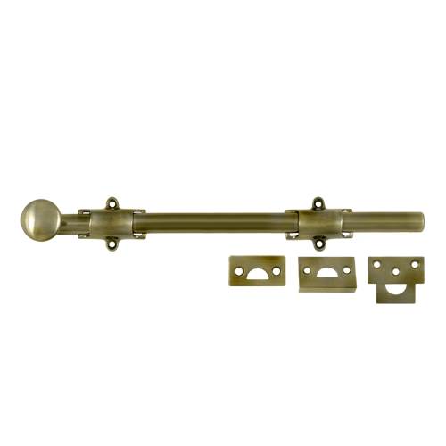 12SB5 12 in. Heavy Duty Surface Bolt- Antique