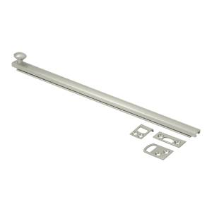 Picture of Deltana 12SBCS15 12 in. Heavy Duty Surface Bolt with Concealed Screw- Satin Nickel - Solid 
