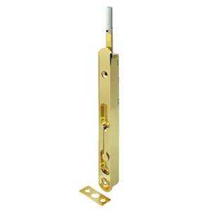Picture of Deltana 18EFBZ3 18 in. Extension Flush Bolt- Bright Brass - Zinc